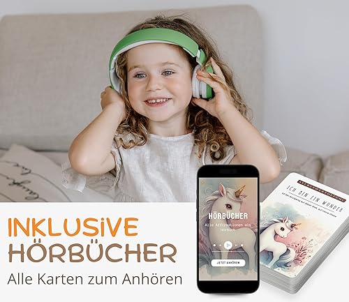 MINITALES 48 Affirmationskarten Kinder | Ich bin gut, wie Ich bin | Selbstbewusstsein stärken, Achtsamkeit & Resilienz | Gefühlskarten für Kinder & Selbstliebe Karten | Mutmachkarten - Kaedas