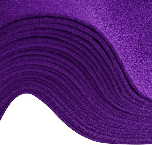 Jtnohx Filzstoff, Weiche Farbig Filz zum Basteln, 1,4mm dick Bastelfilz, 20x30cm Filzplatten für Heimwerker und Nähprojekte (Weiß) - Kaedas