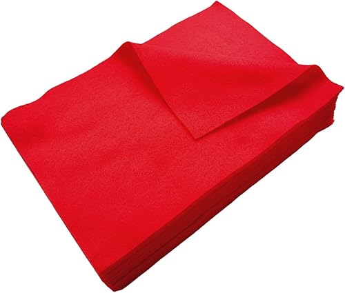 Jtnohx Filzstoff, Weiche Farbig Filz zum Basteln, 1,4mm dick Bastelfilz, 20x30cm Filzplatten für Heimwerker und Nähprojekte (Weiß) - Kaedas
