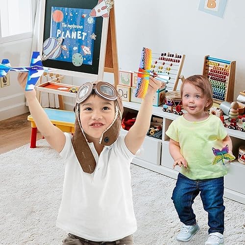 YINZZTRY Gleitflugzeuge Set, Styroporflieger Flugzeuge Modell, Gleitflugzeuge für Kinder, Gleiter Flieger Wurfgleiter, für Schultüte Mitgebsel Überraschung (24 Stück) - Kaedas