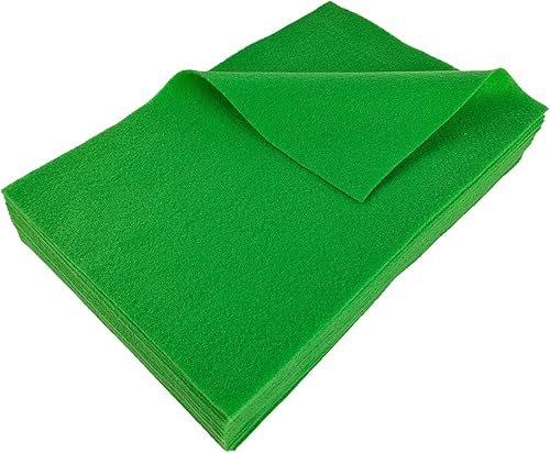 Jtnohx Filzstoff, Weiche Farbig Filz zum Basteln, 1,4mm dick Bastelfilz, 20x30cm Filzplatten für Heimwerker und Nähprojekte (Weiß) - Kaedas