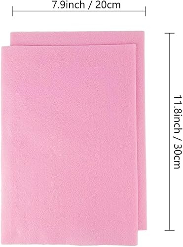 Jtnohx Filzstoff, Weiche Farbig Filz zum Basteln, 1,4mm dick Bastelfilz, 20x30cm Filzplatten für Heimwerker und Nähprojekte (Weiß) - Kaedas