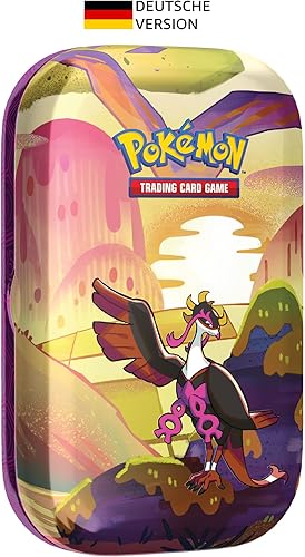Pokémon -Sammelkartenspiel: Mini-Tin-Box Karmesin & Purpur - Nebel der Sagen - Benesaru (2 Boosterpacks & 1 Stickerbogen) - Kaedas