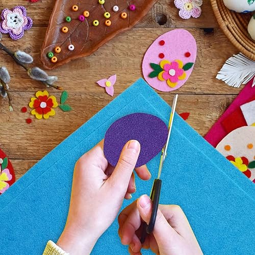 Jtnohx Filzstoff, Weiche Farbig Filz zum Basteln, 1,4mm dick Bastelfilz, 20x30cm Filzplatten für Heimwerker und Nähprojekte (Weiß) - Kaedas