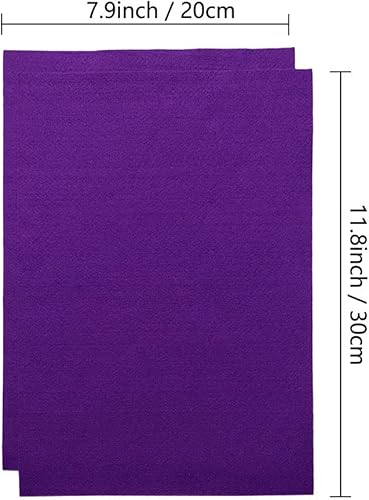 Jtnohx Filzstoff, Weiche Farbig Filz zum Basteln, 1,4mm dick Bastelfilz, 20x30cm Filzplatten für Heimwerker und Nähprojekte (Weiß) - Kaedas