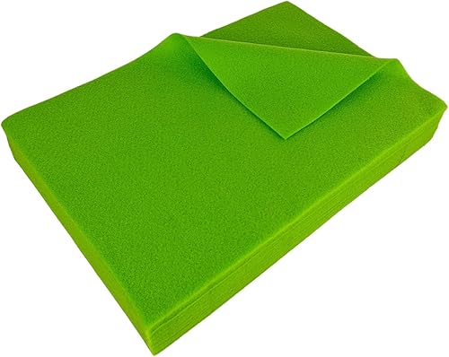 Jtnohx Filzstoff, Weiche Farbig Filz zum Basteln, 1,4mm dick Bastelfilz, 20x30cm Filzplatten für Heimwerker und Nähprojekte (Weiß) - Kaedas