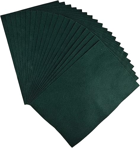 Jtnohx Filzstoff, Weiche Farbig Filz zum Basteln, 1,4mm dick Bastelfilz, 20x30cm Filzplatten für Heimwerker und Nähprojekte (Weiß) - Kaedas