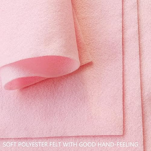 Jtnohx Filzstoff, Weiche Farbig Filz zum Basteln, 1,4mm dick Bastelfilz, 20x30cm Filzplatten für Heimwerker und Nähprojekte (Weiß) - Kaedas