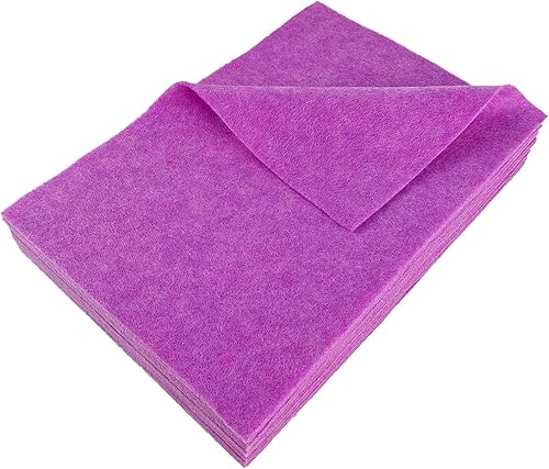 Jtnohx Filzstoff, Weiche Farbig Filz zum Basteln, 1,4mm dick Bastelfilz, 20x30cm Filzplatten für Heimwerker und Nähprojekte (Weiß) - Kaedas