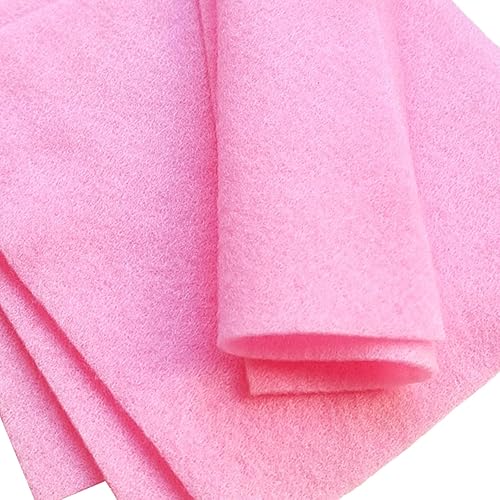 Jtnohx Filzstoff, Weiche Farbig Filz zum Basteln, 1,4mm dick Bastelfilz, 20x30cm Filzplatten für Heimwerker und Nähprojekte (Weiß) - Kaedas