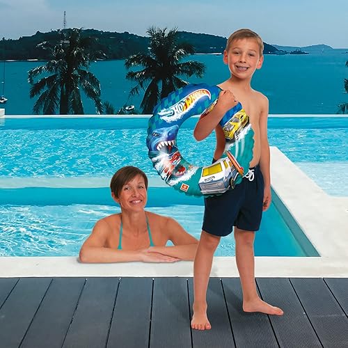 Mondo Toys - HOT WHEELS Swim Ring - Aufblasbarer Schwimmring - Schwimmring - ideal für Jungen / Mädchen - verwendbar im Schwimmbad / Meer - 16876 - Kaedas