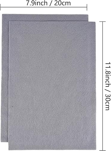 Jtnohx Filzstoff, Weiche Farbig Filz zum Basteln, 1,4mm dick Bastelfilz, 20x30cm Filzplatten für Heimwerker und Nähprojekte (Weiß) - Kaedas