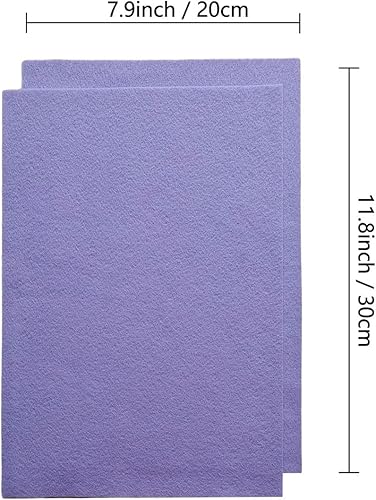 Jtnohx Filzstoff, Weiche Farbig Filz zum Basteln, 1,4mm dick Bastelfilz, 20x30cm Filzplatten für Heimwerker und Nähprojekte (Weiß) - Kaedas