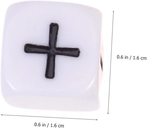 VICASKY 36 STK Großes Würfelspielzeug Sechsseitige Würfel Runde Eckwürfel Spielbrettwürfel Minus-pluszeichen-würfel Acryl Spielzeug Würfelspielzeug Für Kinder - Kaedas