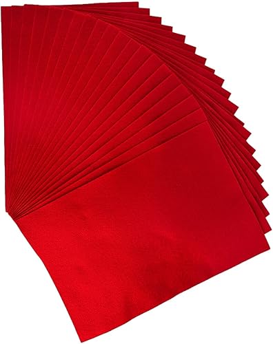 Jtnohx Filzstoff, Weiche Farbig Filz zum Basteln, 1,4mm dick Bastelfilz, 20x30cm Filzplatten für Heimwerker und Nähprojekte (Weiß) - Kaedas