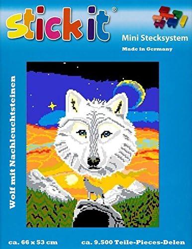 stickit Mini Stecksystem Wolf mit Nachleuchtsteinen ca. 9.500 Teile Nr. 41260 - Kaedas